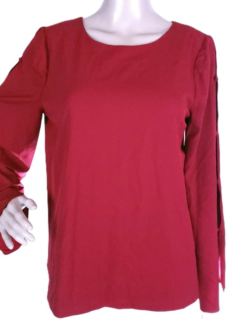 Kensie Women Top Blouse Open Sleeves with Button Size M - NWT